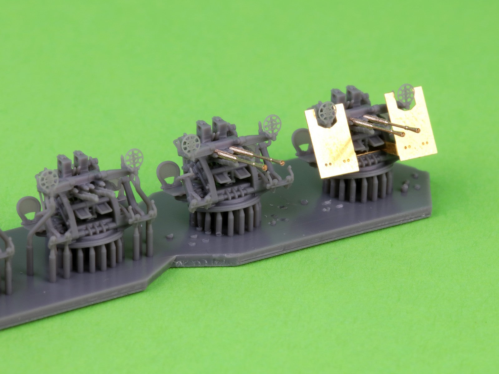 Master SM-200-011 IJN Type 96 25mm - PODWÓJNA podstawa - wczesna z celownikiem pierścieniowym (4 szt.) 1/200 – immagine 5