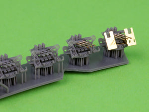 Master SM-350-124 IJN Type 96 25mm - POTRÓJNA podstawa - wczesna z celownikiem pierścieniowym (6 szt.) 1/350 – zdjęcie 5