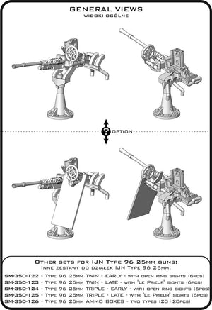 Master SM-350-121 IJN Type 96 25mm - POJEDYNCZA podstawa - (12 szt.) 1/350 – immagine 6