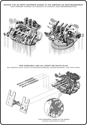 Master SM-200-013 IJN Type 96 25mm - POTRÓJNA podstawa - wczesna z celownikiem pierścieniowym (4 szt.) 1/200 – zdjęcie 7