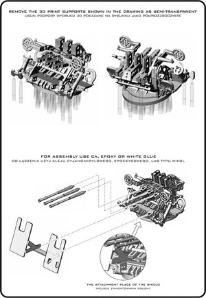 Master SM-350-124 IJN Type 96 25mm - POTRÓJNA podstawa - wczesna z celownikiem pierścieniowym (6 szt.) 1/350 – zdjęcie 7