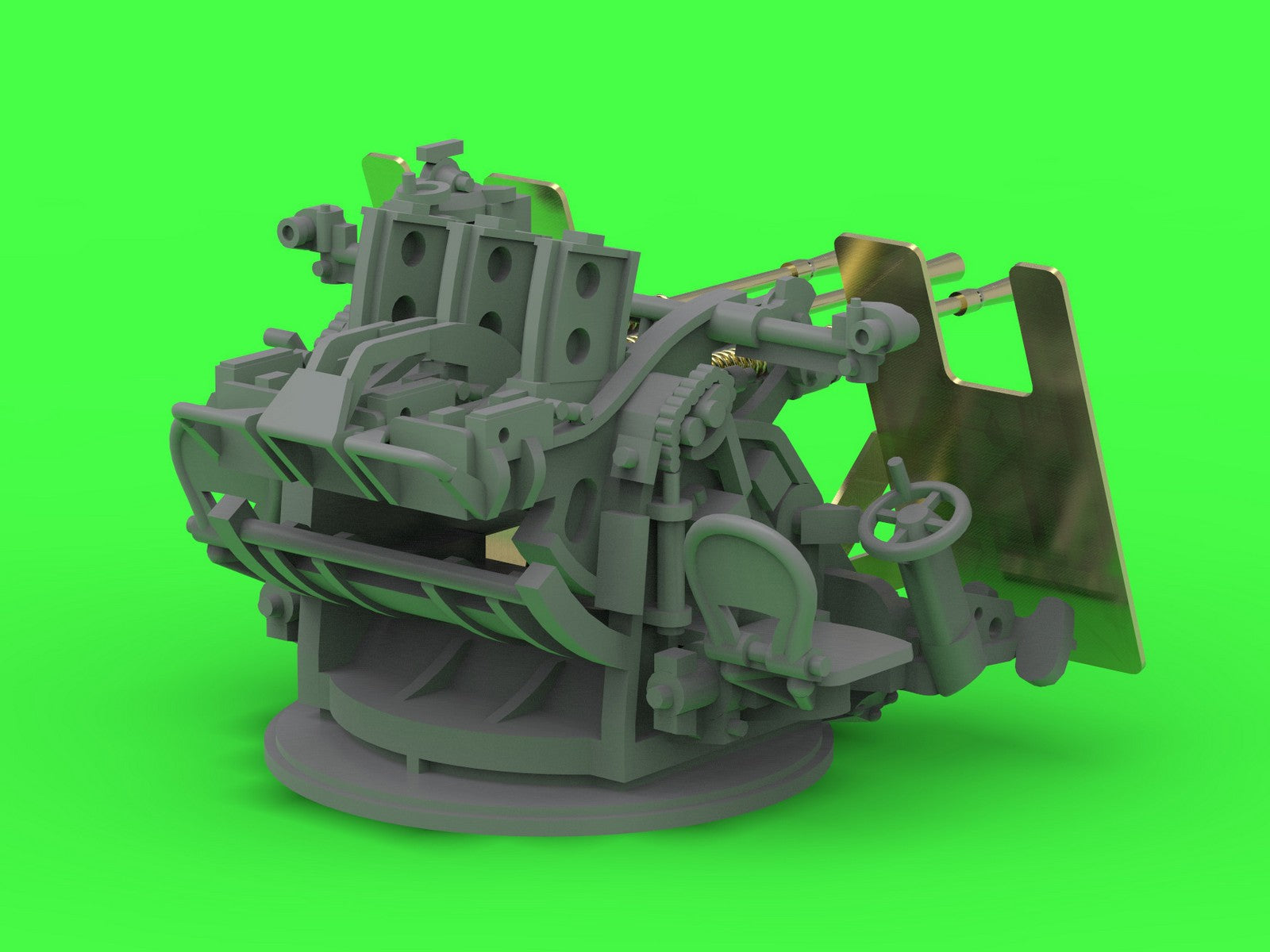 Master SM-200-014 IJN Type 96 25mm - POTRÓJNA podstawa - późna z celownikiem mechanicznym &amp;quot;Le Prieur&amp;quot; (4 szt.) 1/200 – zdjęcie 9