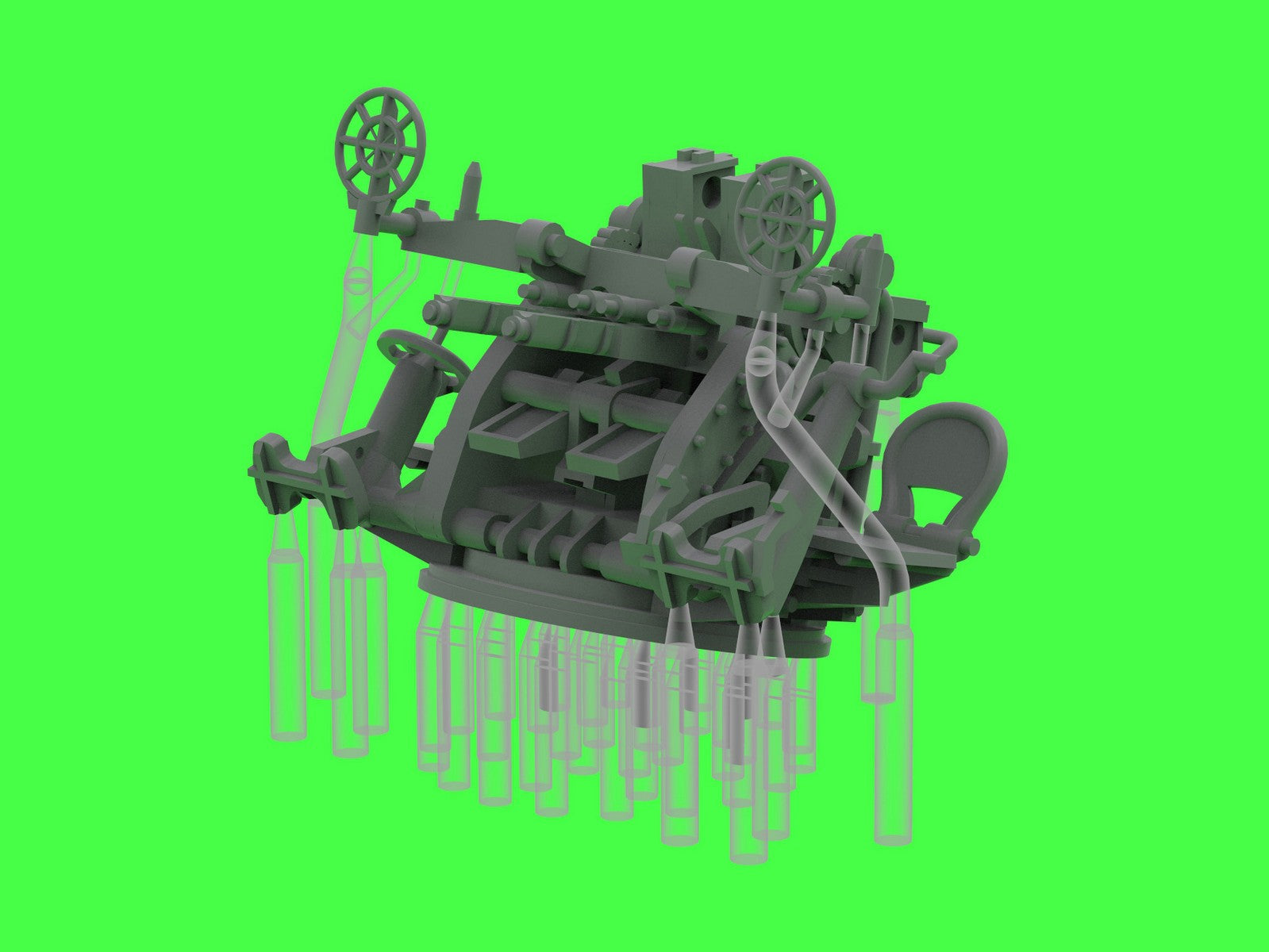 Master SM-200-011 IJN Type 96 25mm - PODWÓJNA podstawa - wczesna z celownikiem pierścieniowym (4 szt.) 1/200 – immagine 12