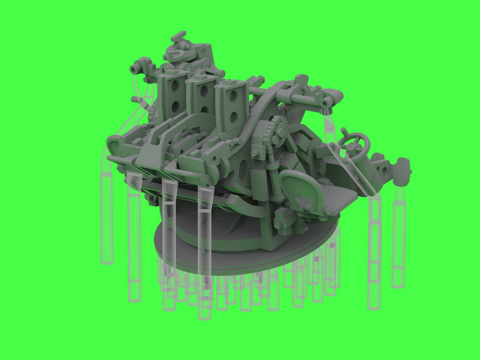Master SM-200-014 IJN Type 96 25mm - POTRÓJNA podstawa - późna z celownikiem mechanicznym &amp;quot;Le Prieur&amp;quot; (4 szt.) 1/200 – zdjęcie 13