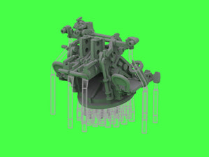 Master SM-350-123 IJN Type 96 25mm - PODWÓJNA podstawa - późna z celownikiem mechanicznym &amp;quot;Le Prieur&amp;quot; (6 szt.) 1/350 – zdjęcie 12