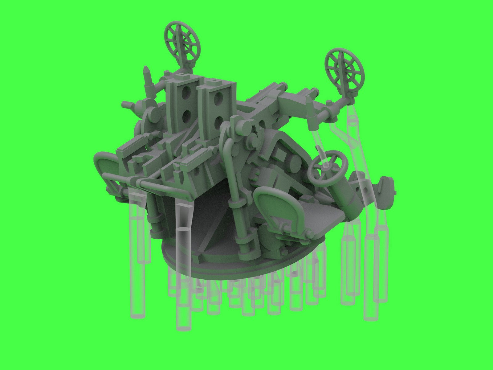 Master SM-200-011 IJN Type 96 25mm - PODWÓJNA podstawa - wczesna z celownikiem pierścieniowym (4 szt.) 1/200 – immagine 13
