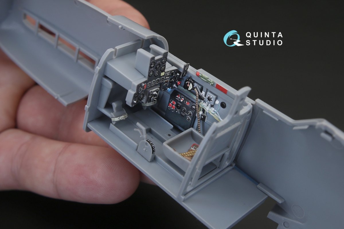Quinta Studio QD32066 Ki-61-I 3D-Printed &amp;amp; coloured Interior on decal paper (for Hasegawa kit) 1/32 – Bild 6