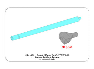 Aber 35L-361 FH77BW L52 Archer Artillery System - 155 mm Barrel (for Hobby Boss Kits) 1/35 – Bild 9