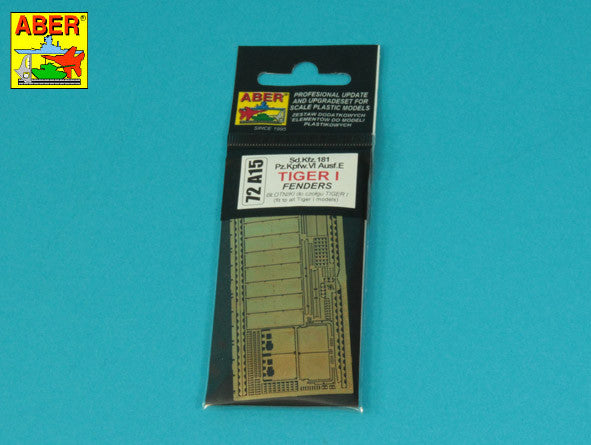 Aber 72A15 Fenders for Sd.Kfz.181, Pz.Kpfw. VI Ausf. E Tiger I 1/72 – image 5