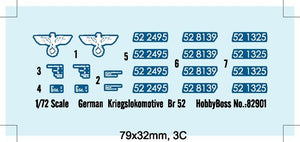 Hobby Boss 82901 German Kriegslokomotive BR-52 1/72 – zdjęcie 4