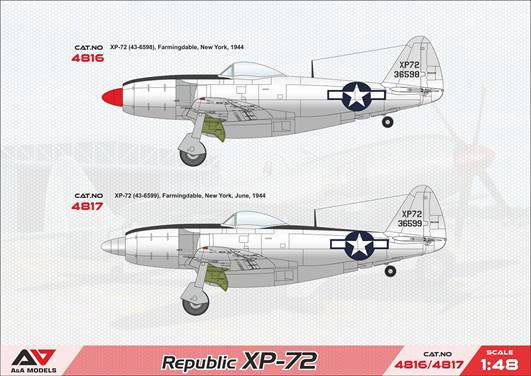 A&amp;amp;A Models 4817 Republic XP-72 1/48 – Bild 2