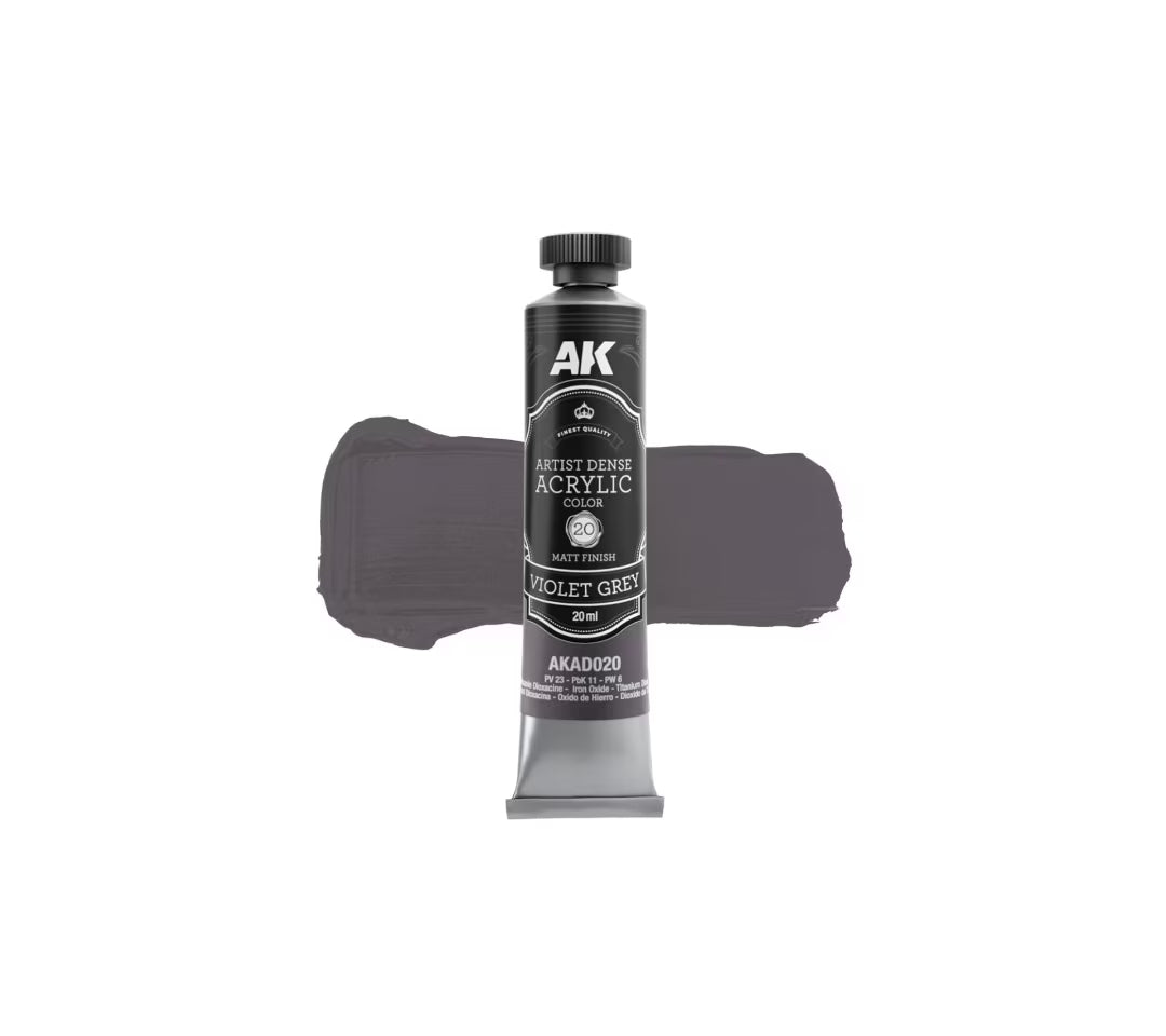 AK Interactive AKAD020 Artist Dense Acrylic - Violet Grey