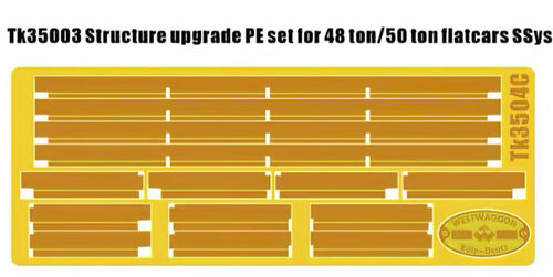 T-Model TK35003 Structure Upgrade PE Set for 48/50 ton SSys Flatcars 1/35