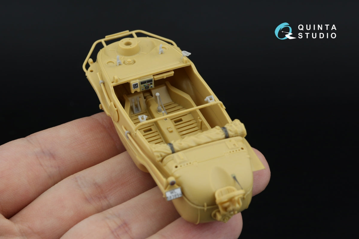 Quinta Studio QD+48553 Schwimmwagen type 166 3D-Printed &amp;amp; coloured Interior on decal paper (Tamiya) (with 3D-printed resin parts) 1/48 – immagine 12