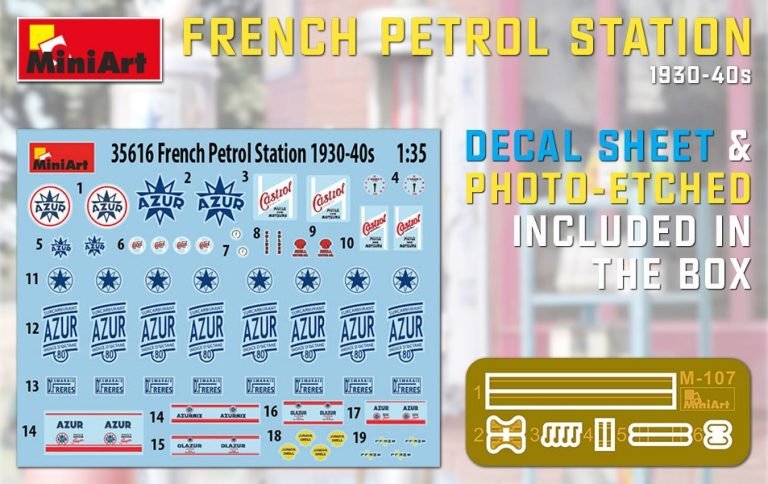 MiniArt 35616 FRENCH PETROL STATION 1930-40S 1/35 – image 2