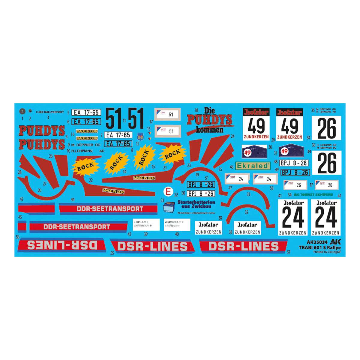 AK-Interactive 35034-A Trabi 601 Rallye with Rallye Driver Figure 1/35 – Bild 5