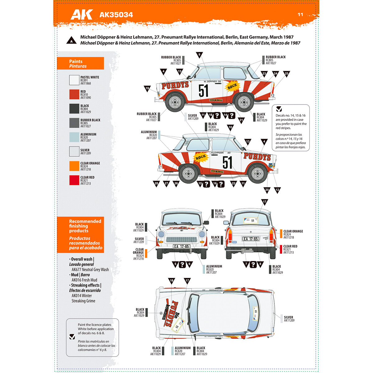 AK-Interactive 35034-A Trabi 601 Rallye with Rallye Driver Figure 1/35 – Bild 10