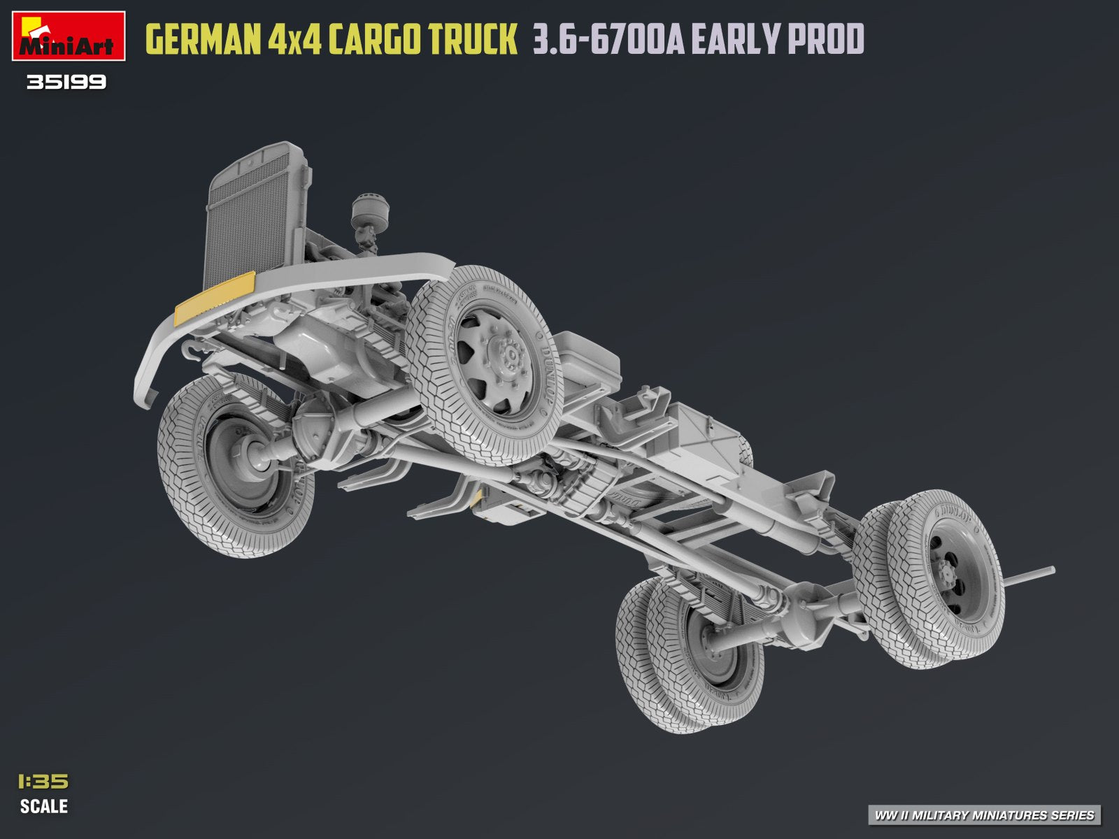 MiniArt 35199 German 3t 4x4 Cargo Truck 3.6-6700A 1/35 – Bild 3