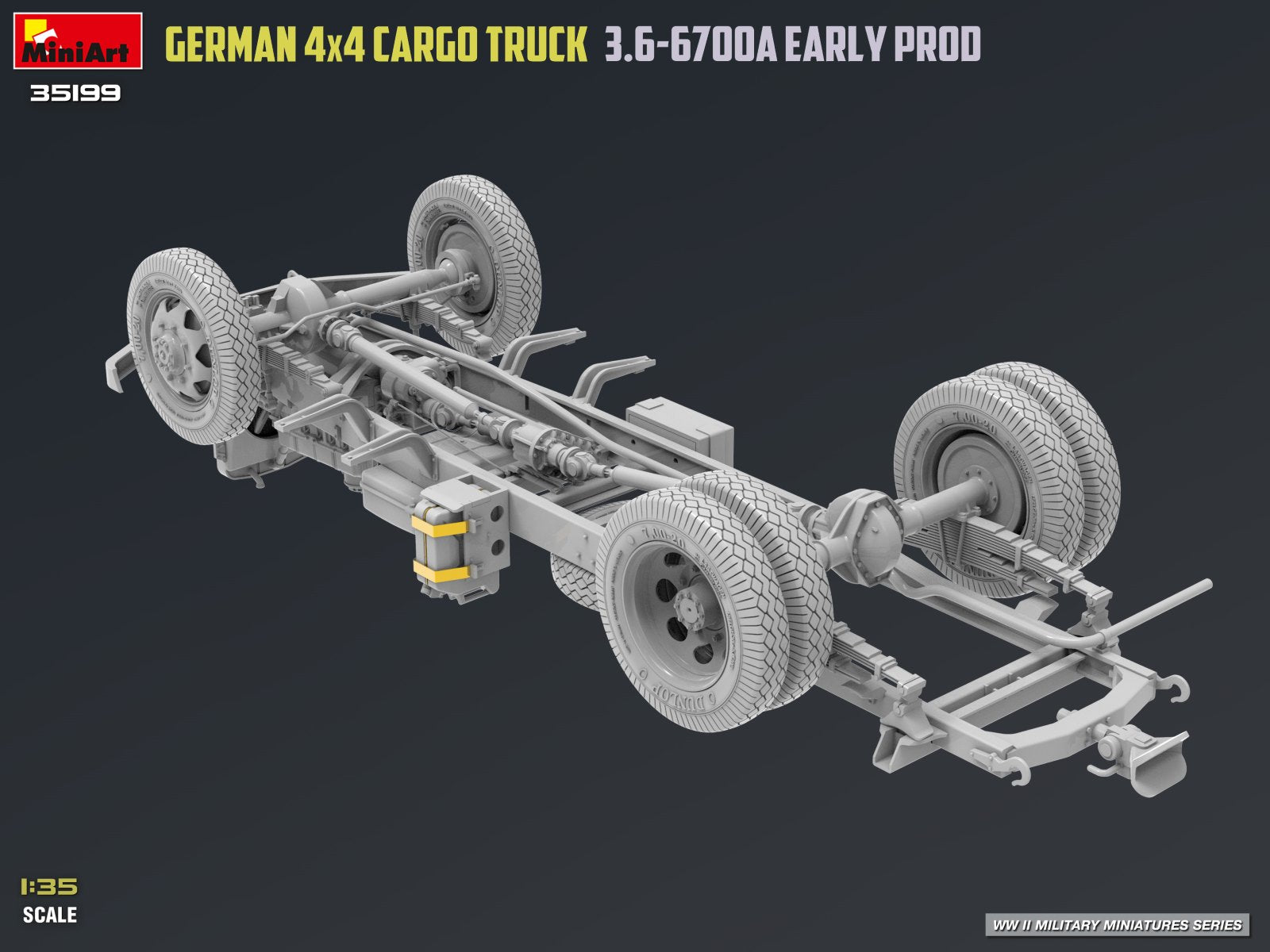 MiniArt 35199 German 3t 4x4 Cargo Truck 3.6-6700A 1/35 – Bild 4