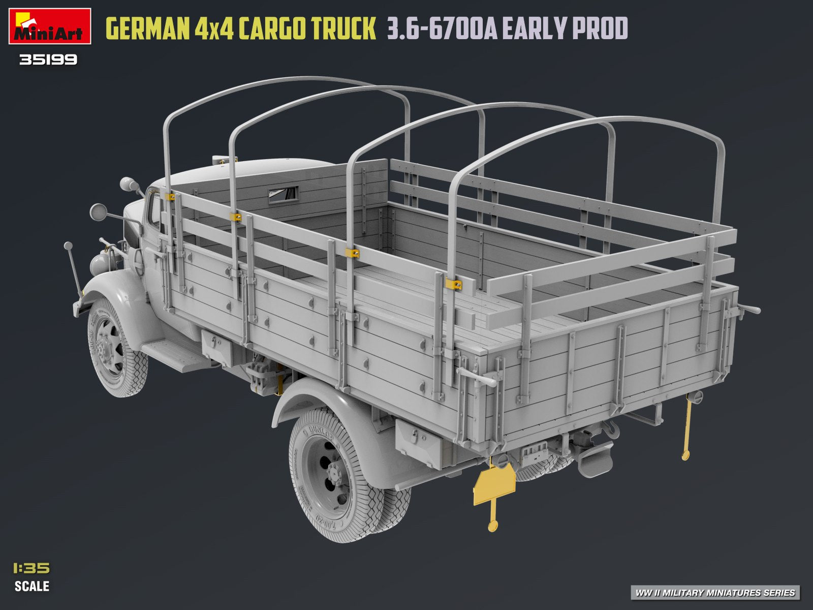 MiniArt 35199 German 3t 4x4 Cargo Truck 3.6-6700A 1/35 – Bild 24
