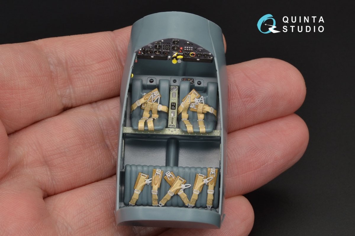 Quinta Studio QD48125 Bf108 3D-Printed &amp;amp; coloured Interior on decal paper (Eduard) 1/48 – Bild 2