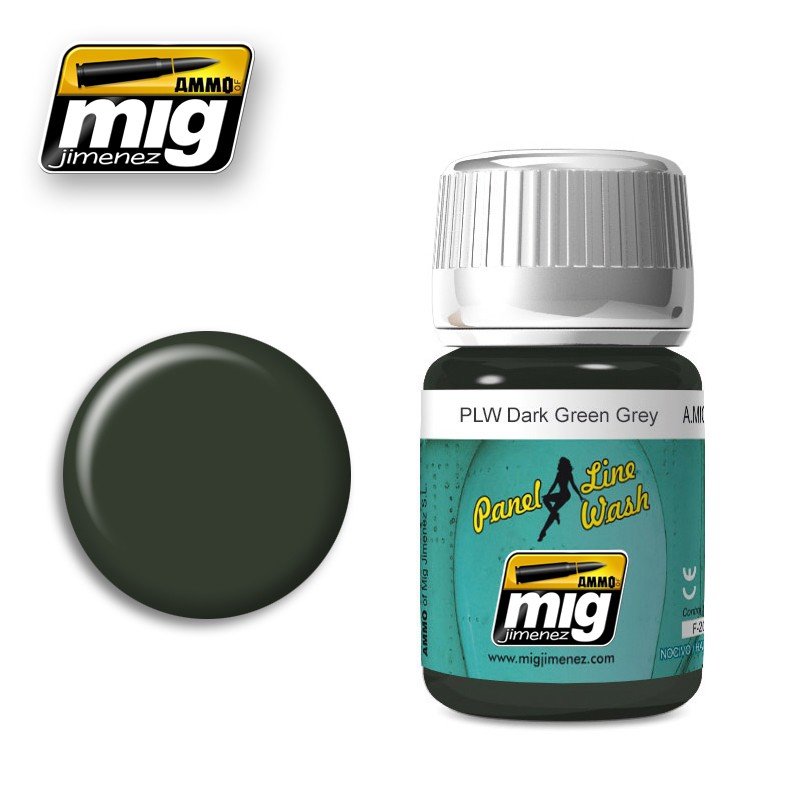 Munitions Mig Jimenez 1608 PLW vert foncé gris 35 ml