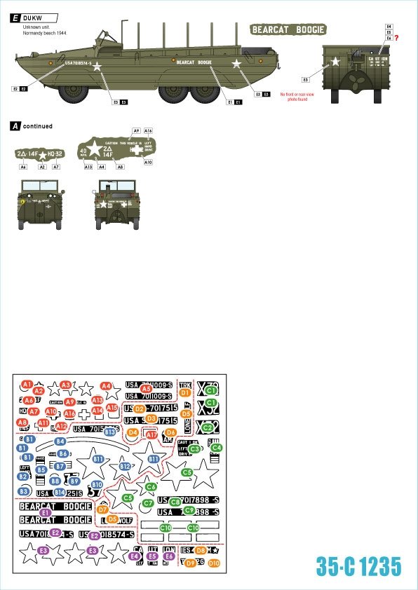 Star Decals 35-C1235 US Amphibians 1/35 – immagine 2