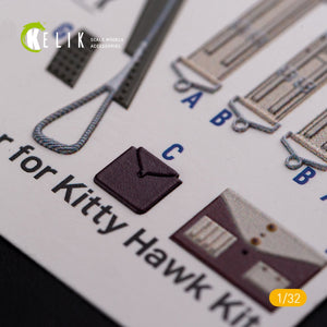 KELIK K32018 OS2U Kingfisher - Interior 3D Decal for Kitty Hawk/Zimi models kit 1/32 – zdjęcie 10