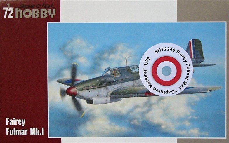 Special Hobby 72240 Fairey Fulmar Mk.I Marquages ​​de capture (1/72)