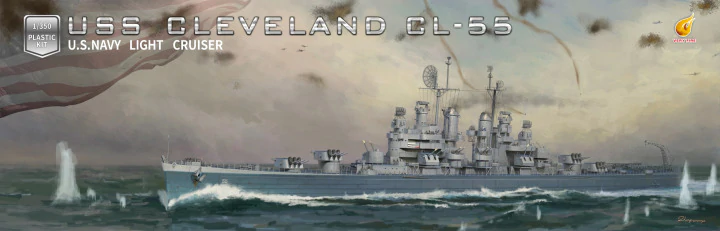 Très Incendie VF350920 USS Cleveland CL-55 1/350