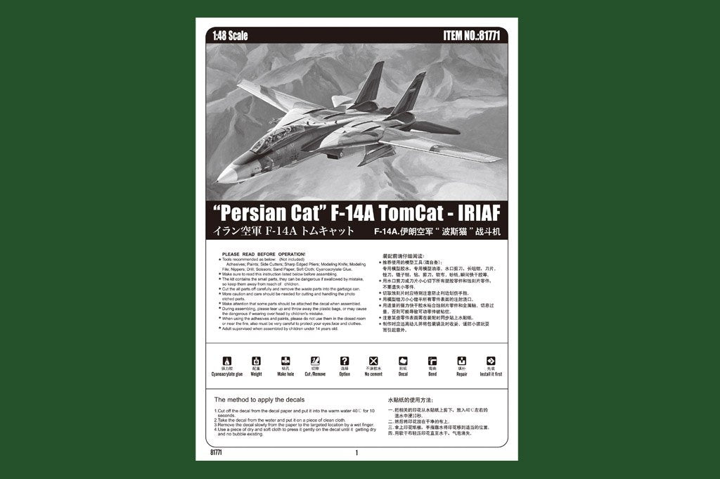 Hobby Boss 81771 IRIAF Persian Cat F-14A Tomcat 1/48 – image 2