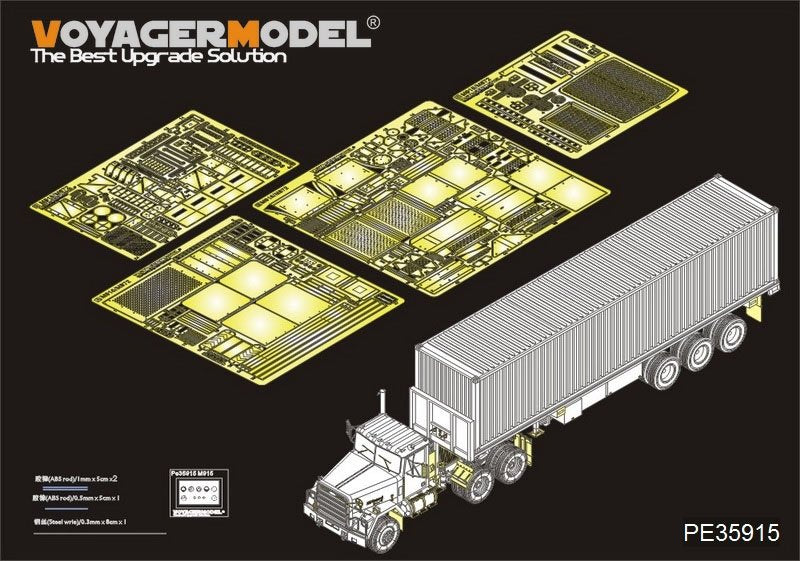 Voyager Model PE35915 Modern U.S. M915 Tractor/M872 Trailer Basic for TRUMPETER 1/35