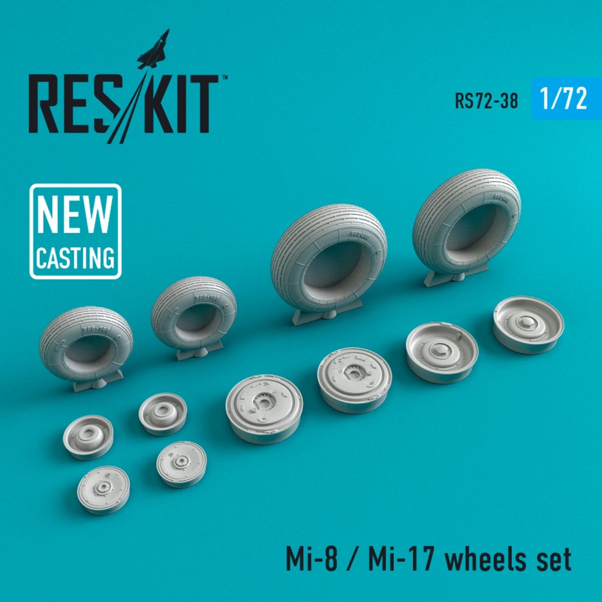 RESKIT RS72-0038 MI-8/MI-17 WHEELS SET 1/72