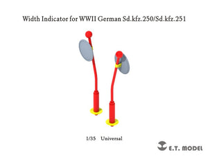 E.T. Model P35-321 Width Indicator for WWII German Sd.kfz.250/Sd.kfz.251 ( 3D Print ) 1/35