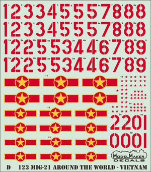 ModelMaker Decals D48123 MiG-21 Around The World - Vietnam 1/48 – zdjęcie 2