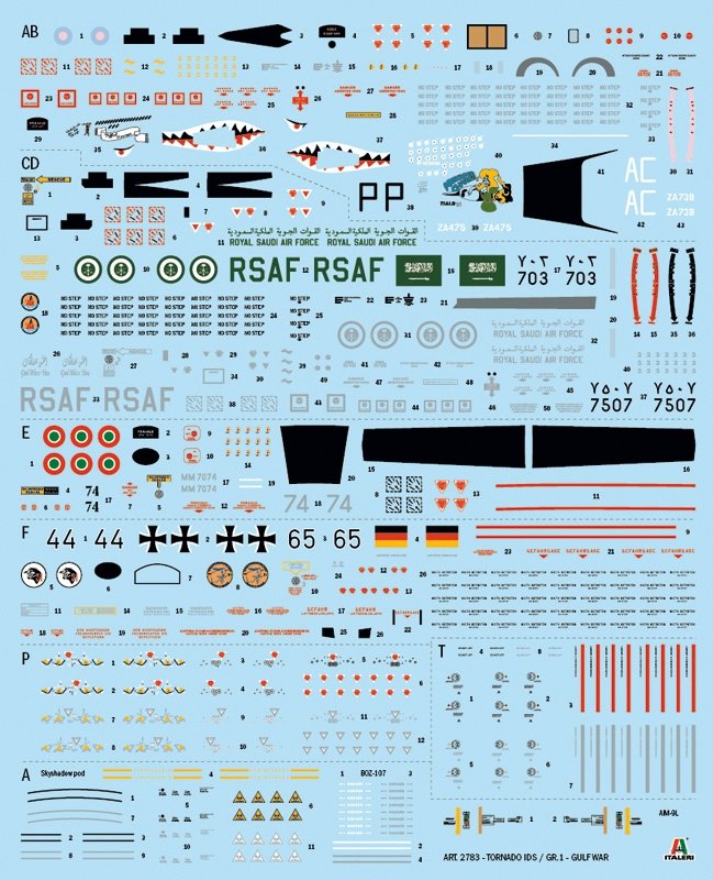 Italeri 2783 TORNADO GR.1/IDS - GULF WAR 1/48 – imagen 7