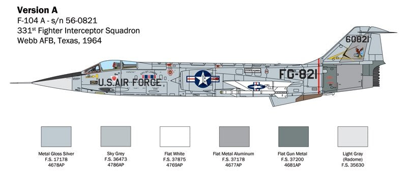 Italeri 2515 F-104 STARFIGHTER A/C 1/32 – immagine 4