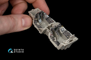 Intérieur imprimé en 3D et coloré sur papier décalcomanie Quinta Studio QD48231 F-14A Late (pour maquette Tamiya) 1/48 – image 4