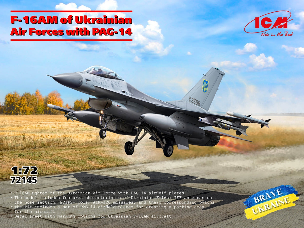 ICM 72145 F-16AM of Ukrainian Air Forces with PAG-14 1/72 – imagen 2