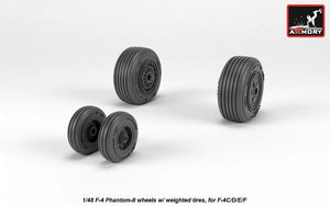Armory Models AW48324 F-4 Phantom-II wheels w/ weighted tires, mid 1/48 – Bild 4