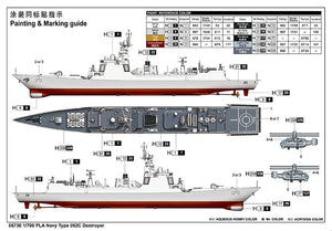 Trumpeter 06730 PLA Navy Type 052C Destroyer 1/700 – Bild 3