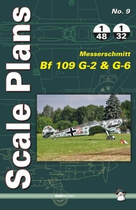 MMP Books 78494 Scale Plans No. 9 Bf 109 G-2 &amp;amp; G-6 EN