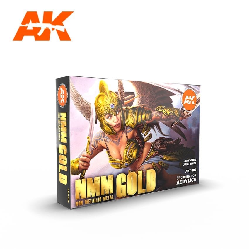AK Interactive AK11606 NMM (Non Metallic Metal) GOLD Set 6x17 ml – immagine 2