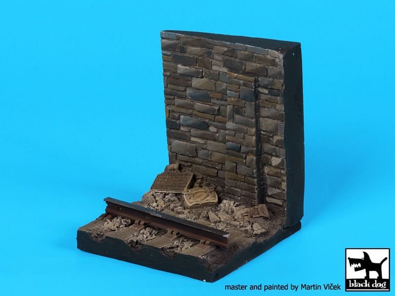 Black Dog D35098 Wall with rail base 1/35 – imagen 4