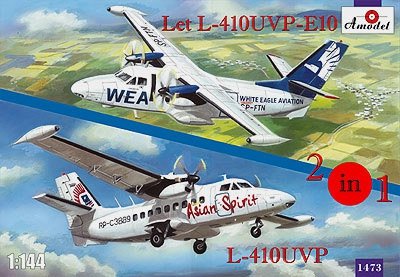 A-Model 01473 Let L-410UVP and L-410UVP-E10 Asian Spirit, WEA 1/144