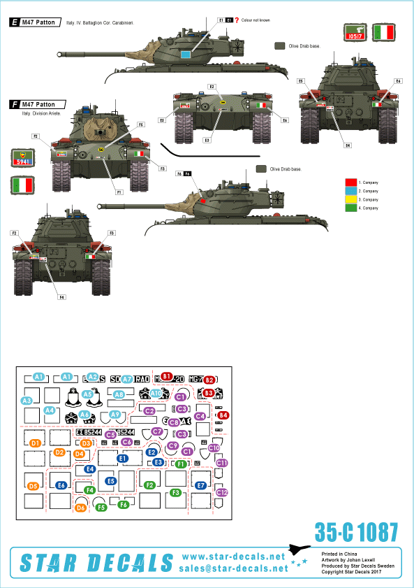Star Decals 35-C1087 M47 Patton 3 1/35 – Bild 2