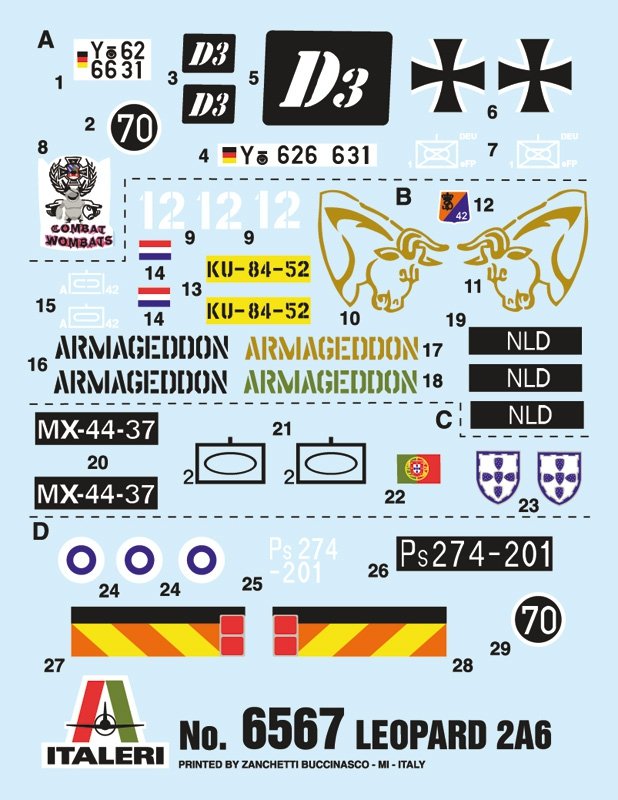Italeri 6567 LEOPARD 2A6 1/35 – immagine 7