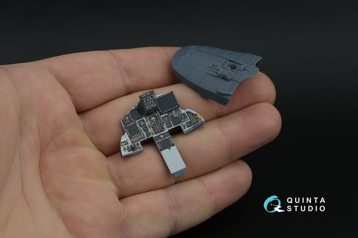 Quinta Studio QD+32252 F-15C PAD-upgraded 3D-Printed &amp;amp; coloured Interior on decal paper (Tamiya) (with 3D-printed resin parts) 1/32 – immagine 7