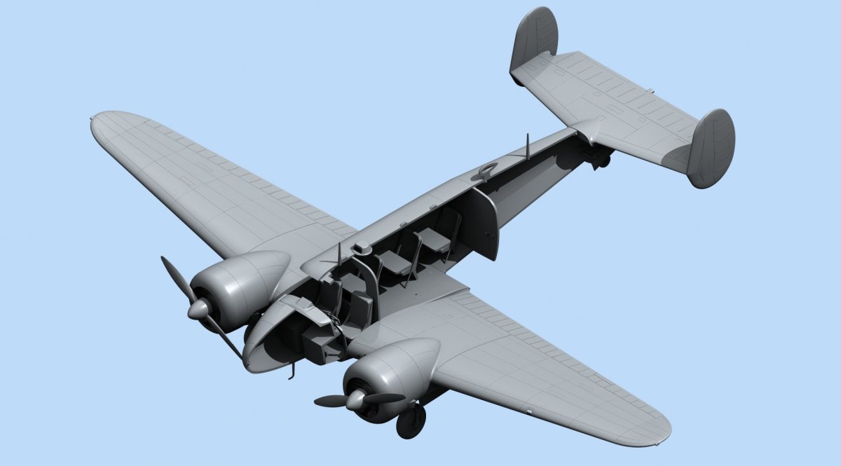 ICM 48185 C18S, American Passenger Aircraft 1/48 – image 4