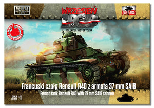 First to Fight PL111 French Renault R40 Tank with 37mm SA18 Gun 1/72